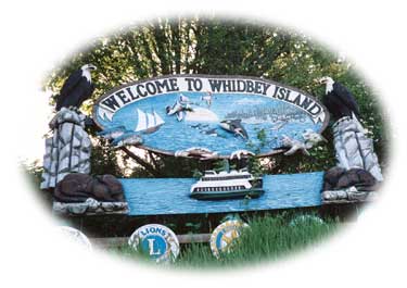 Entering Whidbey Island in beautiful Washington state.